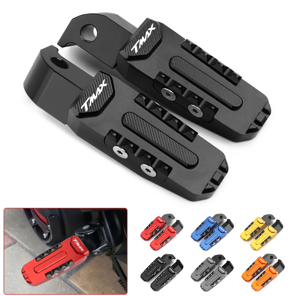 Tech Accessories 2022 - フットペグ付きオートバイ用リアフットレスト,フットレスト,ヤマハtMax 560,tmax,tmax,560,2021, 2022