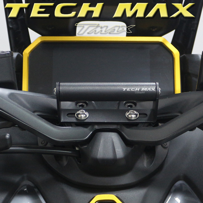 Tech Accessories Holder - オートバイアクセサリーナビゲーションブラケットマウントスマートフォン GPS ホルダーヤマハ TMAX560 テックマックス T-MAX