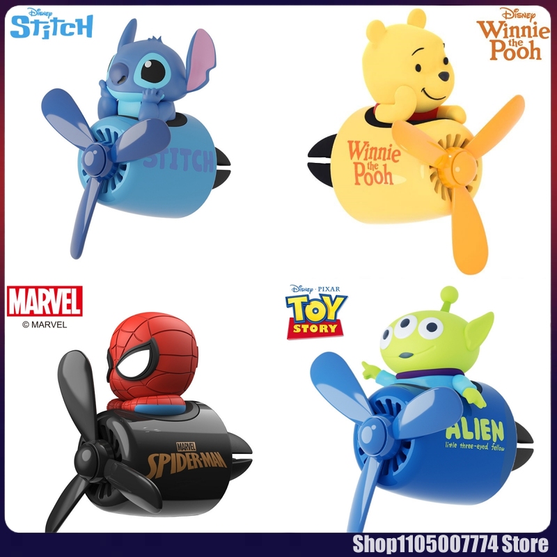 Tech Car Accessories - スティッチ スパイダーマン エイリアン キャラクター 車載アロマディフューザー エアアウトレット装飾