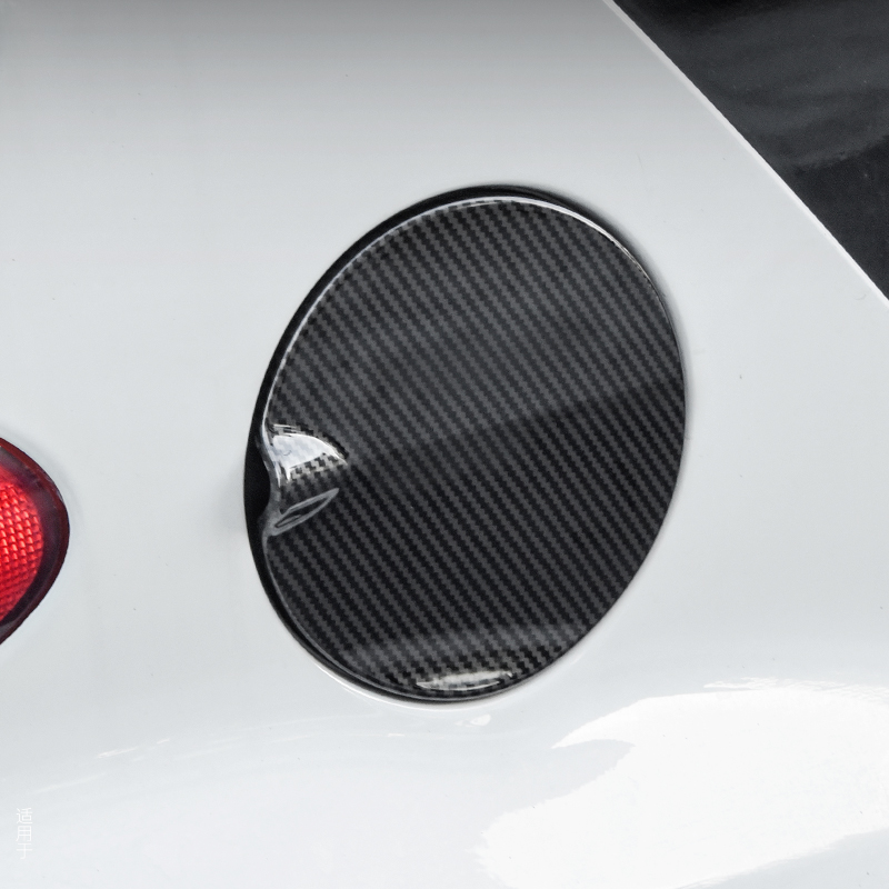 Tech Computer Accessories - スマート 451 フォーツー車の燃料フィラータンクカバー装飾ステッカー炭素繊維黒ガスタンクキャップ外装部品カーアクセサリー