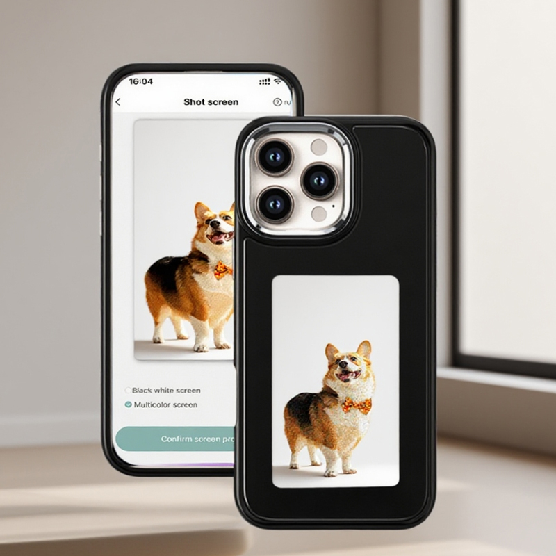 Tech Computer Accessories - DIY電子インクスクリーンスマホケース NFC対応 iPhone 15 14 13