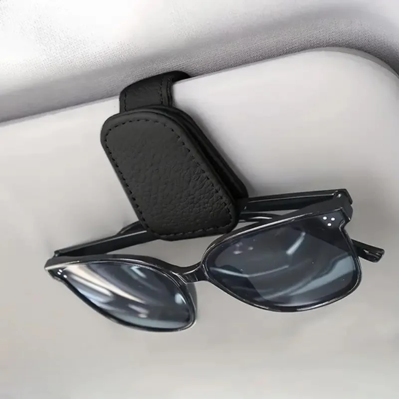 Tech Car Accessories - 車のサンバイザーメガネケースホルダーサングラスクリップチケットカードクリップ多機能ポータブルクリップ自動車インテリアアクセサリー