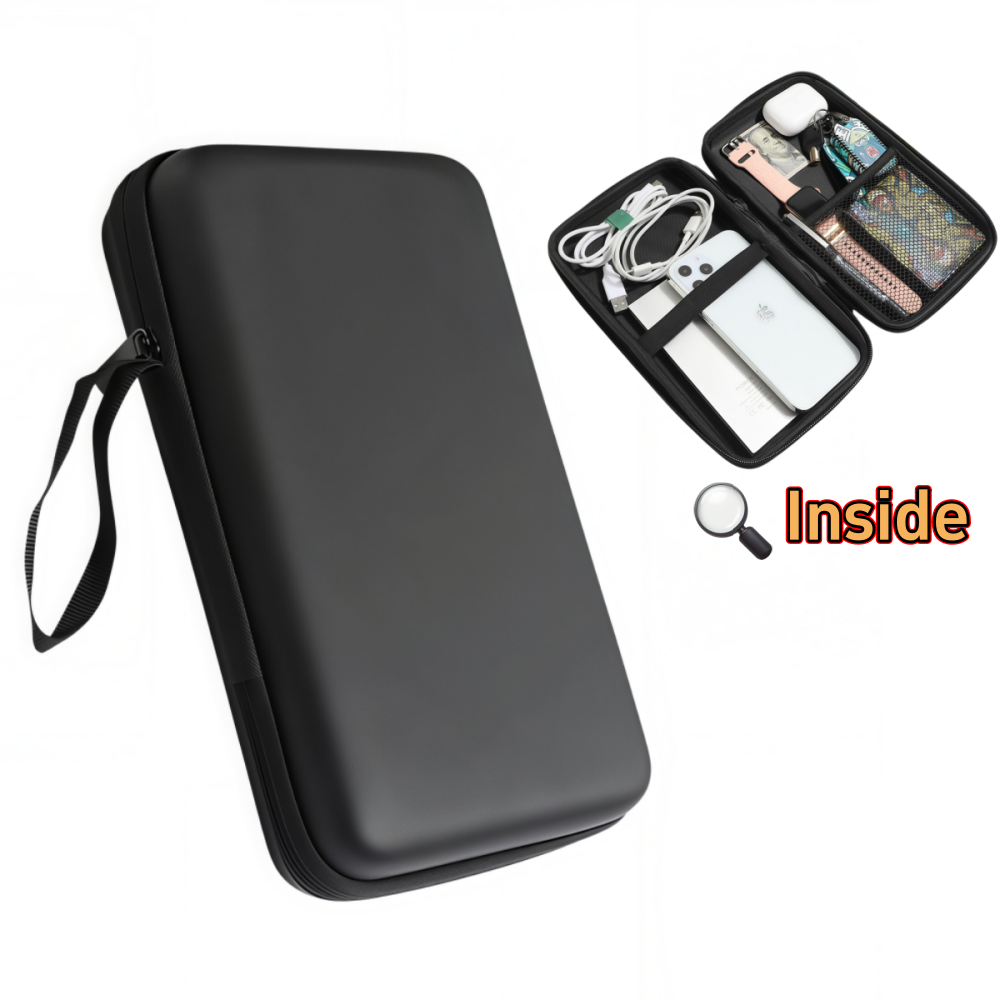 Cable Organizer Bag - イヤホンバッグオーガナイザー収納特大ケーブル整理ボックス資格証明バッグジッパーポーチテックガジェットポータブル充電器Uディスク