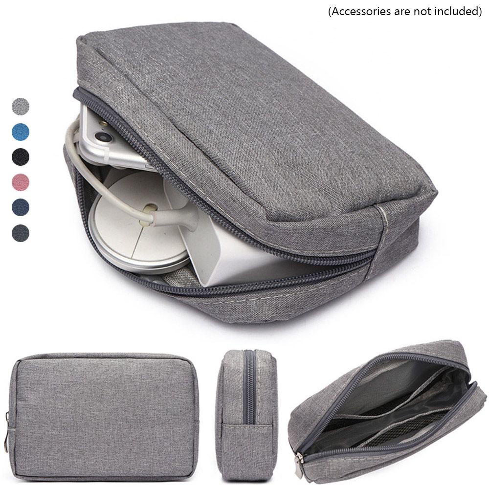 Cable Organizer Bag - ポータブルUSBケーブルイヤホンオーガナイザー収納バッグガジェットデバイスポーチメイクアップカバーデジタルアクセサリー