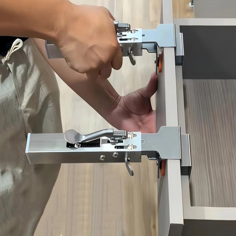 Tech Accessories Holder - 高速プレス引き出しクランプ、パネル調整可能な伸縮式木工特殊設置パネル補助固定クランプホルダー