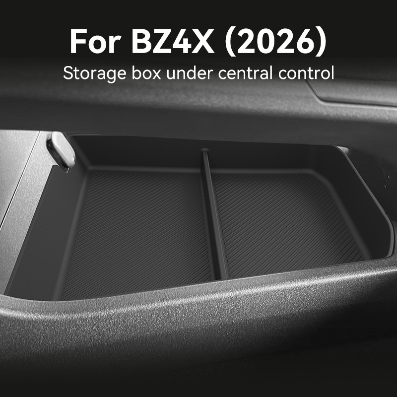 Tech Car Accessories - トヨタ BZ4X 2026 RHD センターコンソール下部収納ボックス滑り止め TPE