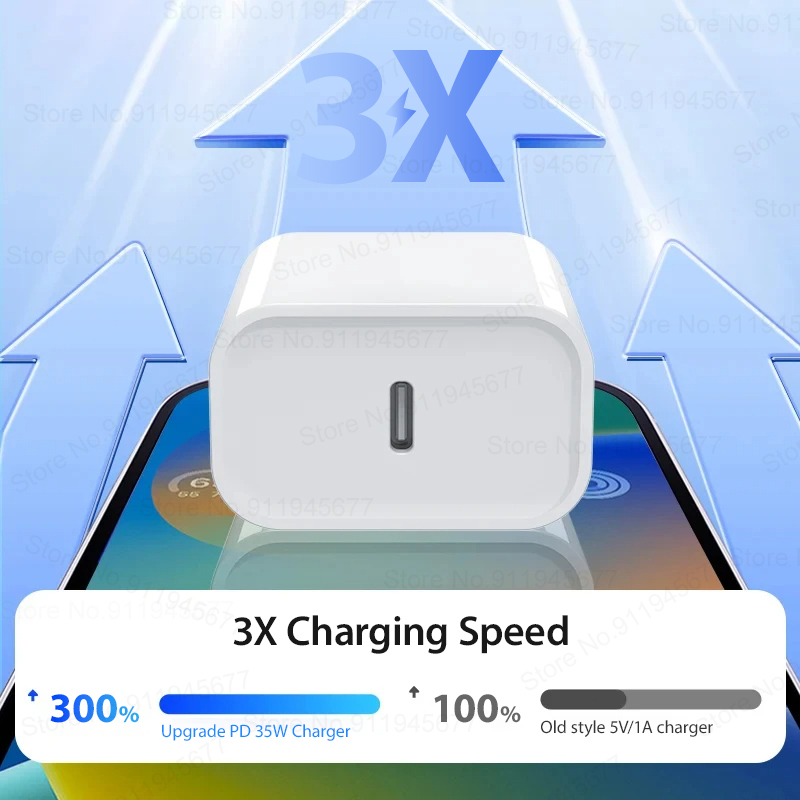 For Apple iPhone用急速充電器,35w,13  - Tech Accessories Apple のレビューと価格