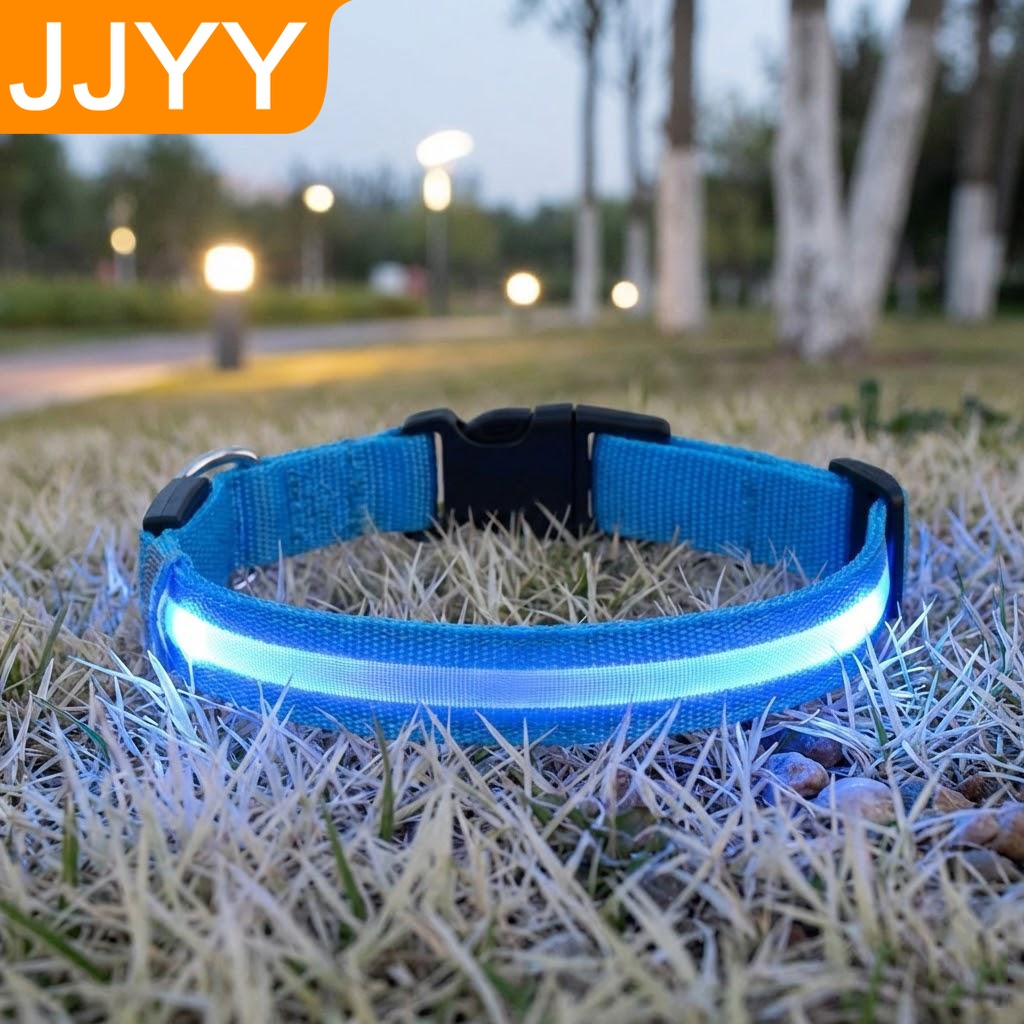ナイロン反射LED犬用首輪ライトアップペットカラー夜間散歩キ - Tech Dog Accessories のレビューと価格