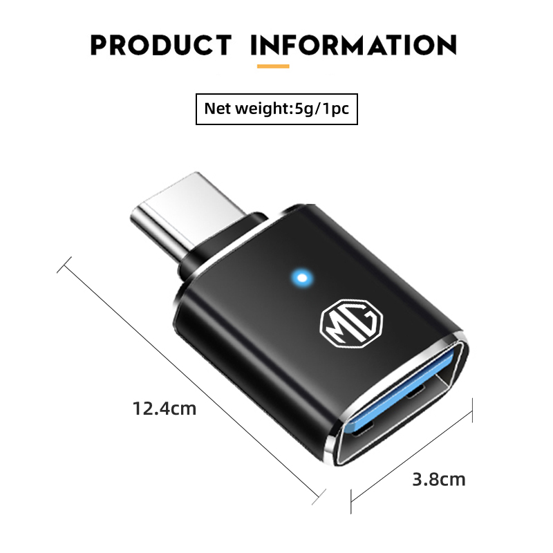 車載LEDタイプC-USB 3.0アダプターケーブルコンバー - Tech Car Accessories のレビューと価格