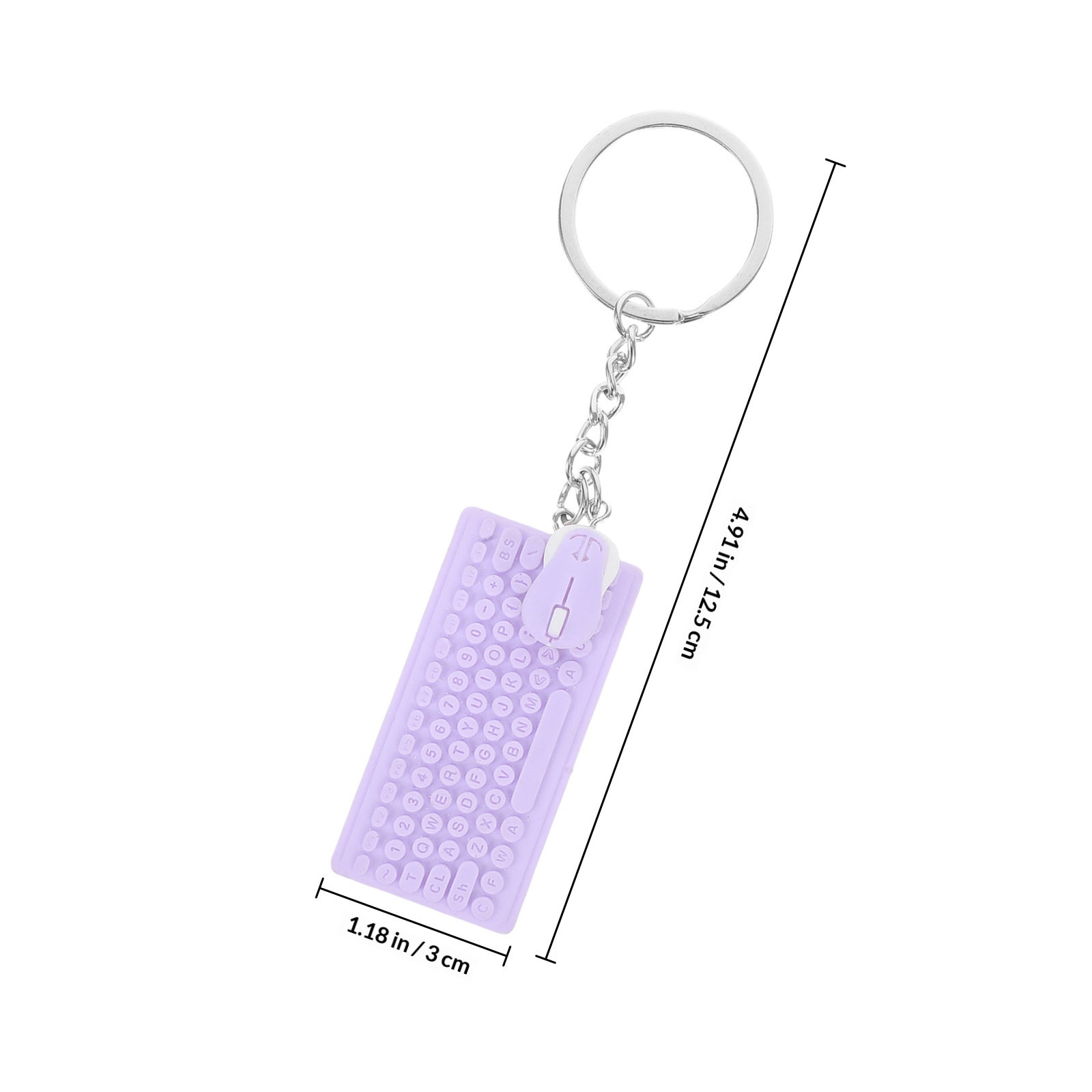ミニキーボードとマウスのキーホルダー、かわいいテックチャーム - Tech Accessories Key のレビューと価格
