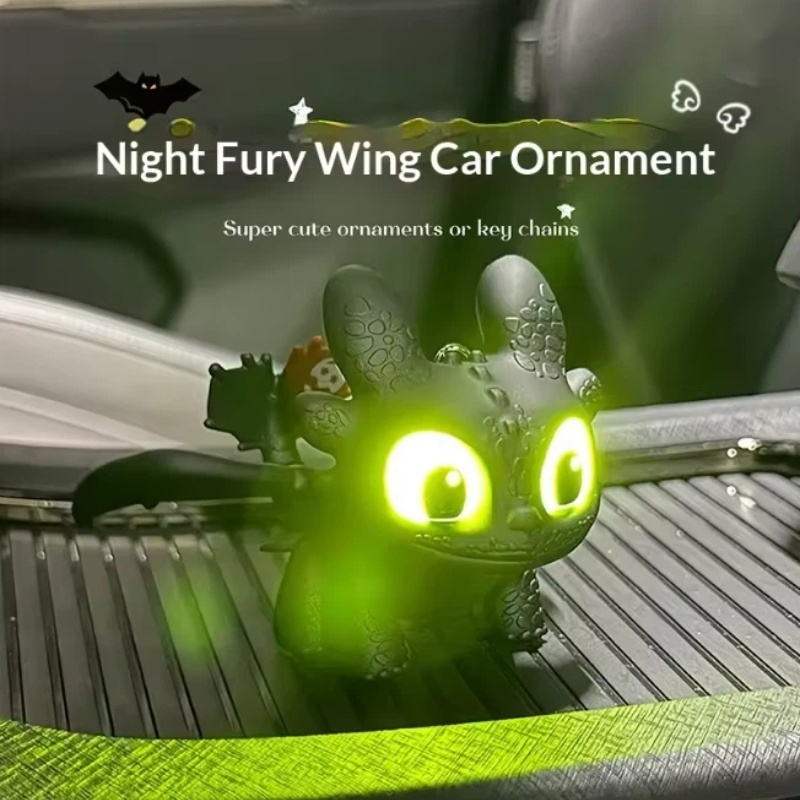 本物のかわいい光る歯のない車内装飾品、ナイトフューリーウィン - Tech Car Accessories のレビューと価格