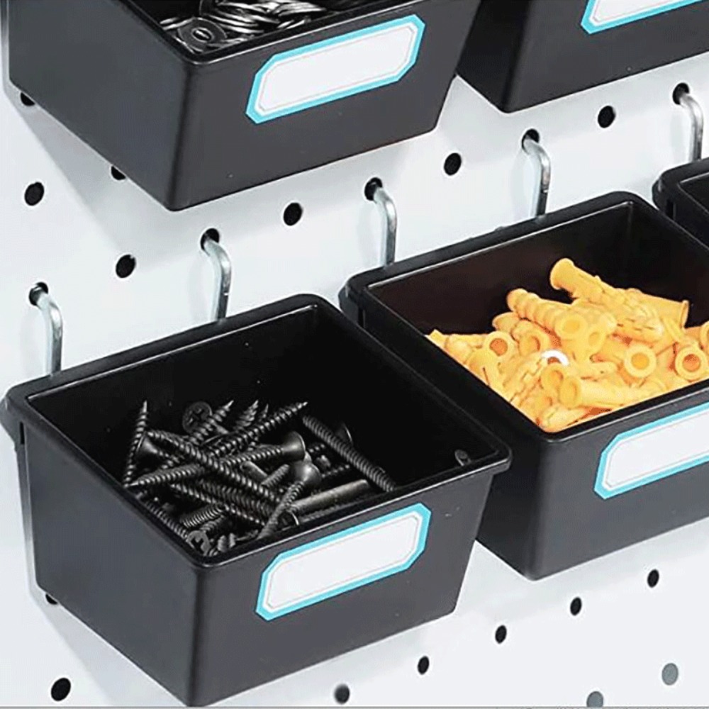 1/6 セット ペグボード ビン フックとラベル付き ペグボ - Tech Accessories Holder のレビューと価格
