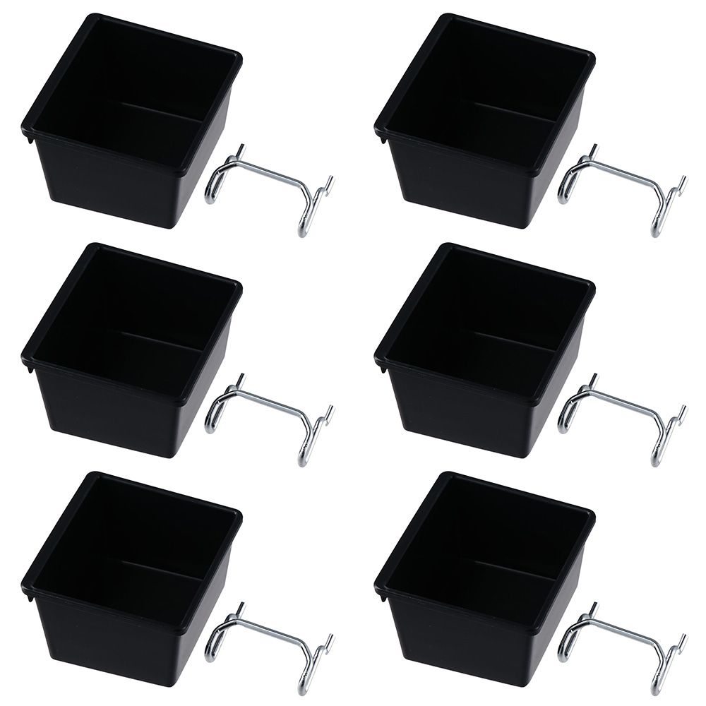 1/6 セット ペグボード ビン フックとラベル付き ペグボ - Tech Accessories Holder のレビューと価格
