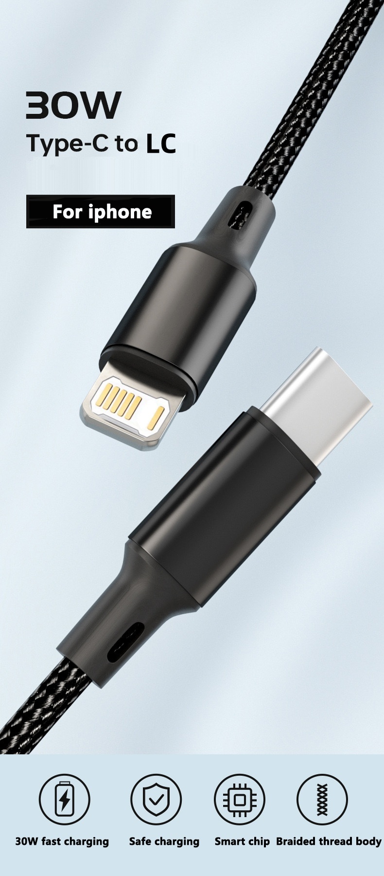 PD 30W USBケーブル iPhone 14 13 12 - Tech Accessories Apple のレビューと価格