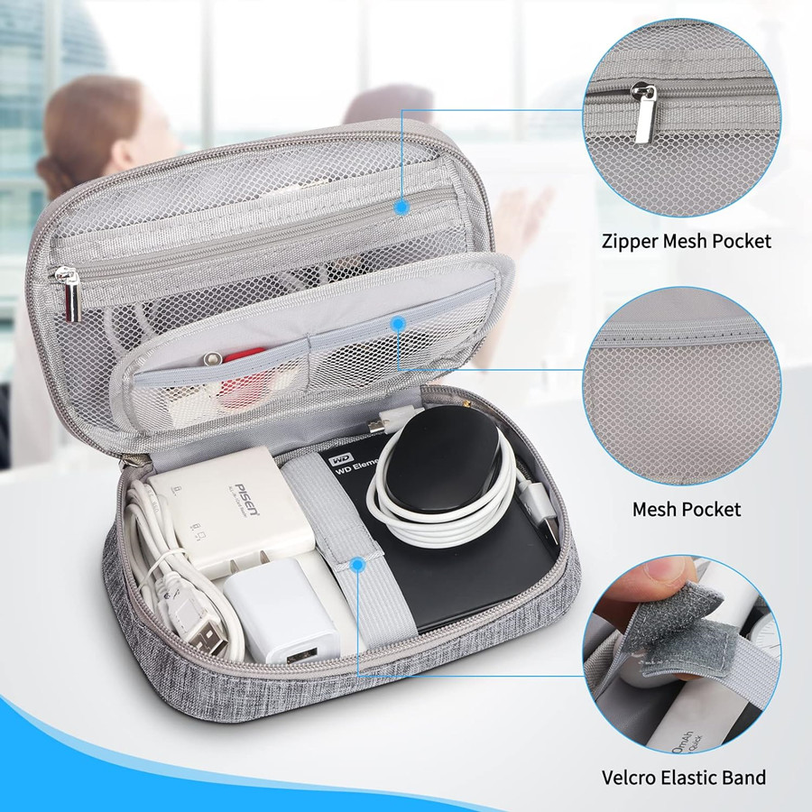 卸売ケーブル収納袋電子オーガナイザーデジタル充電器ワイヤー  - Tech Accessories Pouch のレビューと価格