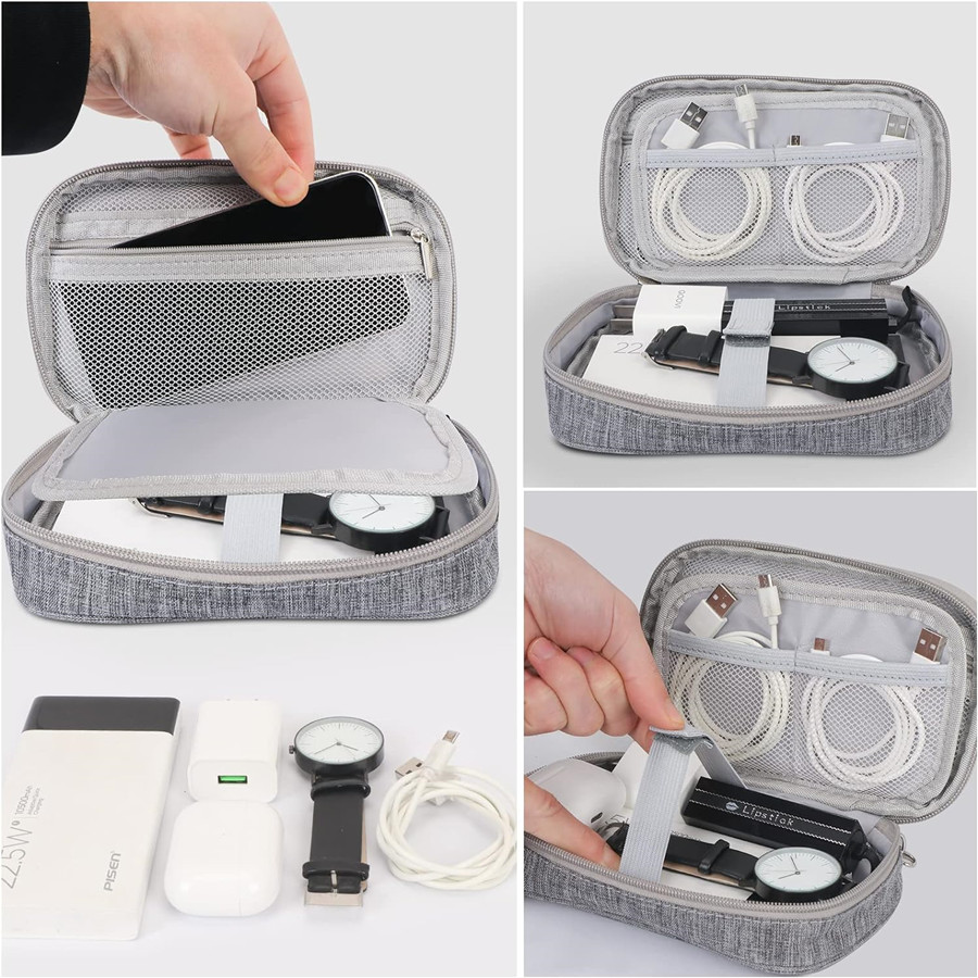 卸売ケーブル収納袋電子オーガナイザーデジタル充電器ワイヤー  - Tech Accessories Pouch のレビューと価格