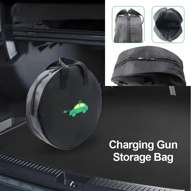 耐久性のあるラウンド型車載充電ケーブル収納バッグ 防水オック - Cable Organizer Bag のレビューと価格