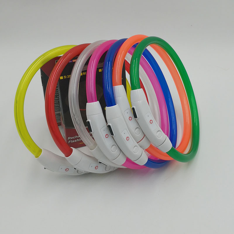 Led ライト犬の首輪取り外し可能な光る USB 充電発光リ - Tech Dog Accessories のレビューと価格