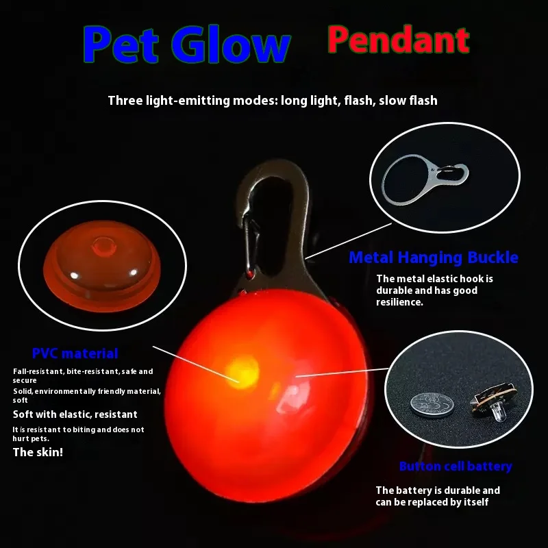 1 Led 発光犬猫首輪光るペンダントペットリードグローアク - Tech Dog Accessories のレビューと価格