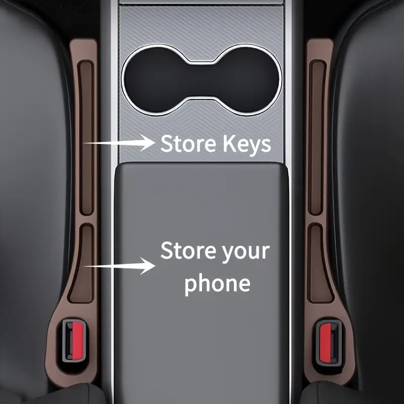 カーシート隙間プラグ、車内装飾品、車用クリップ収納ボックス、 - Tech Car Accessories のレビューと価格