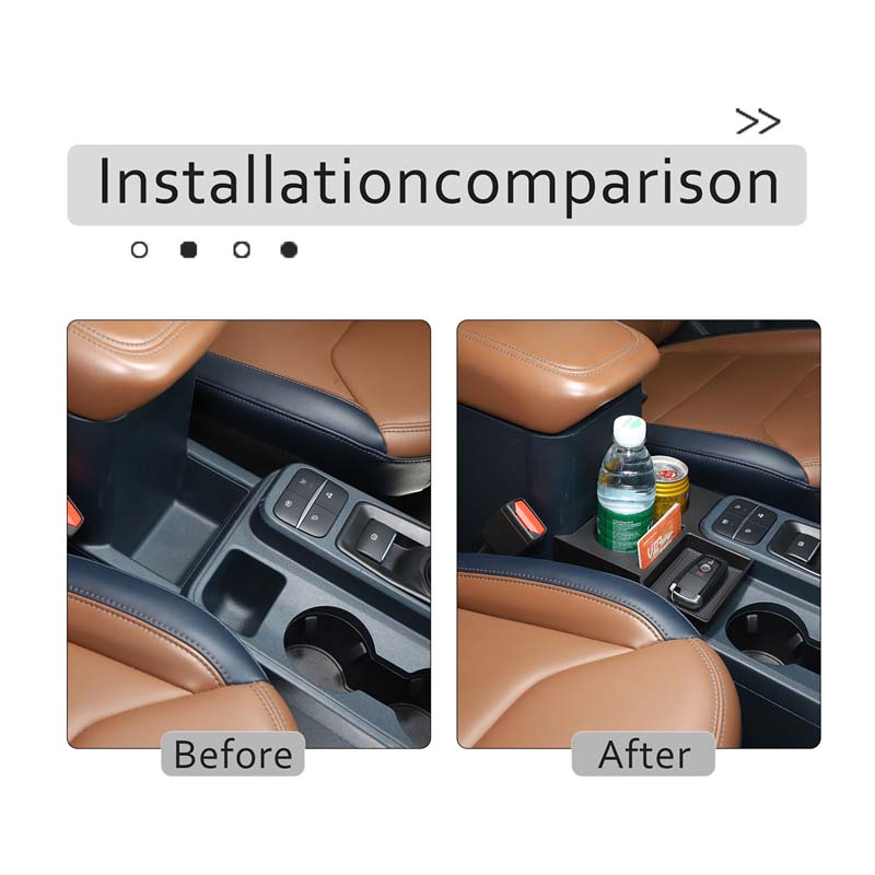 カーセンターコンソール収納ボックスカップホルダーオーガナイザ - Tech Car Accessories のレビューと価格