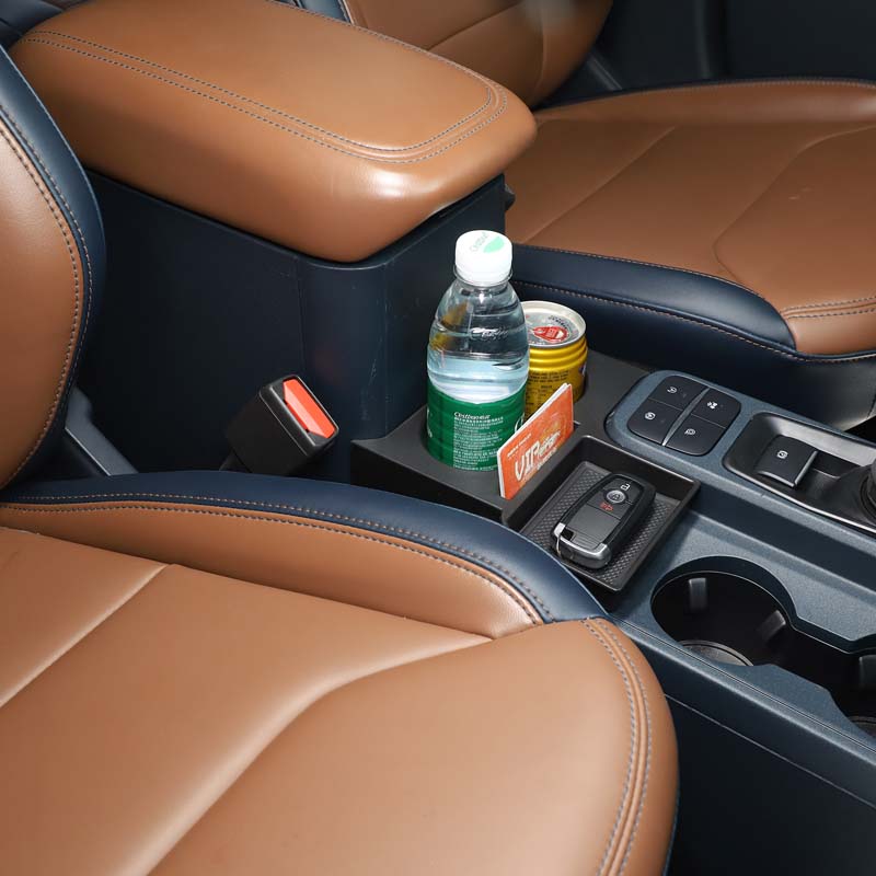 カーセンターコンソール収納ボックスカップホルダーオーガナイザ - Tech Car Accessories のレビューと価格