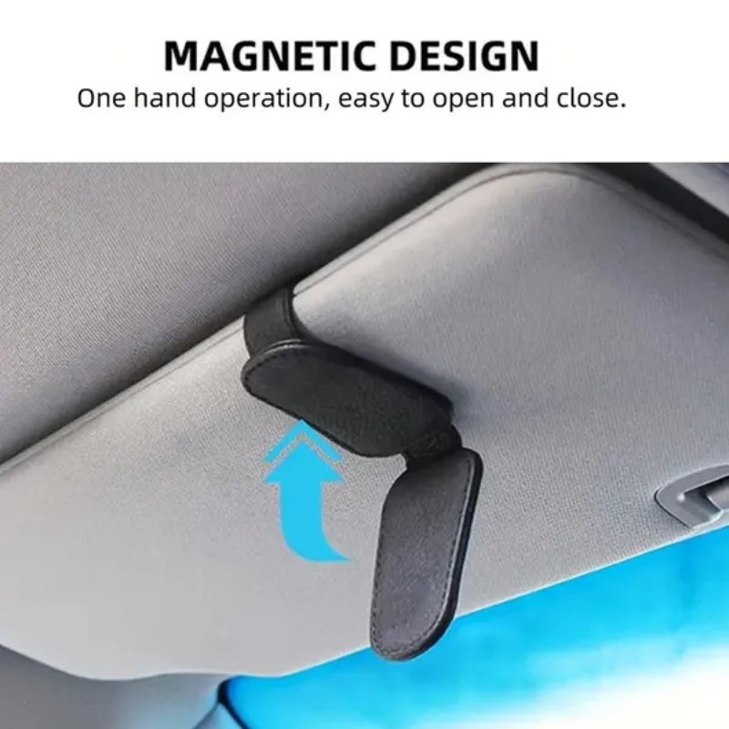 車のサンバイザーメガネケースホルダーサングラスクリップチケッ - Tech Car Accessories のレビューと価格
