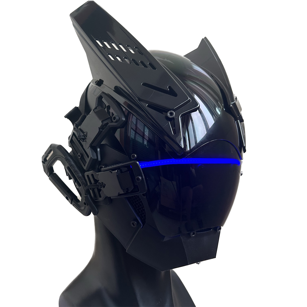 Cyberpunkパンクヘルメット、未来的なtechwear - Tech Wear Accessories のレビューと価格