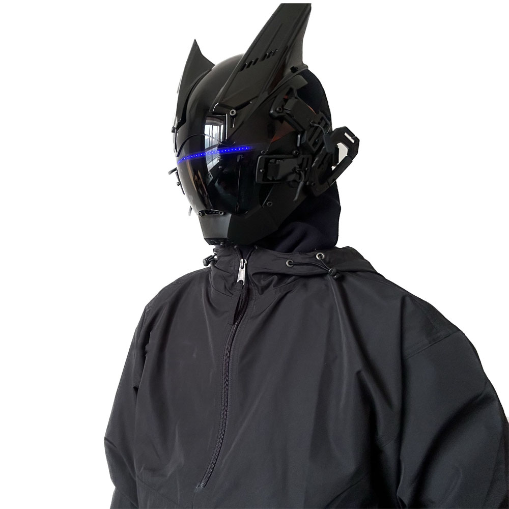 Cyberpunkパンクヘルメット、未来的なtechwear - Tech Wear Accessories のレビューと価格