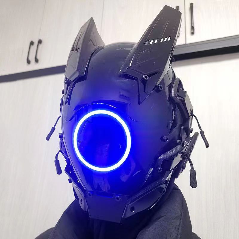サイバーパンクLEDマスク コスプレマスク 男女兼用 未来風 - Tech Wear Accessories のレビューと価格