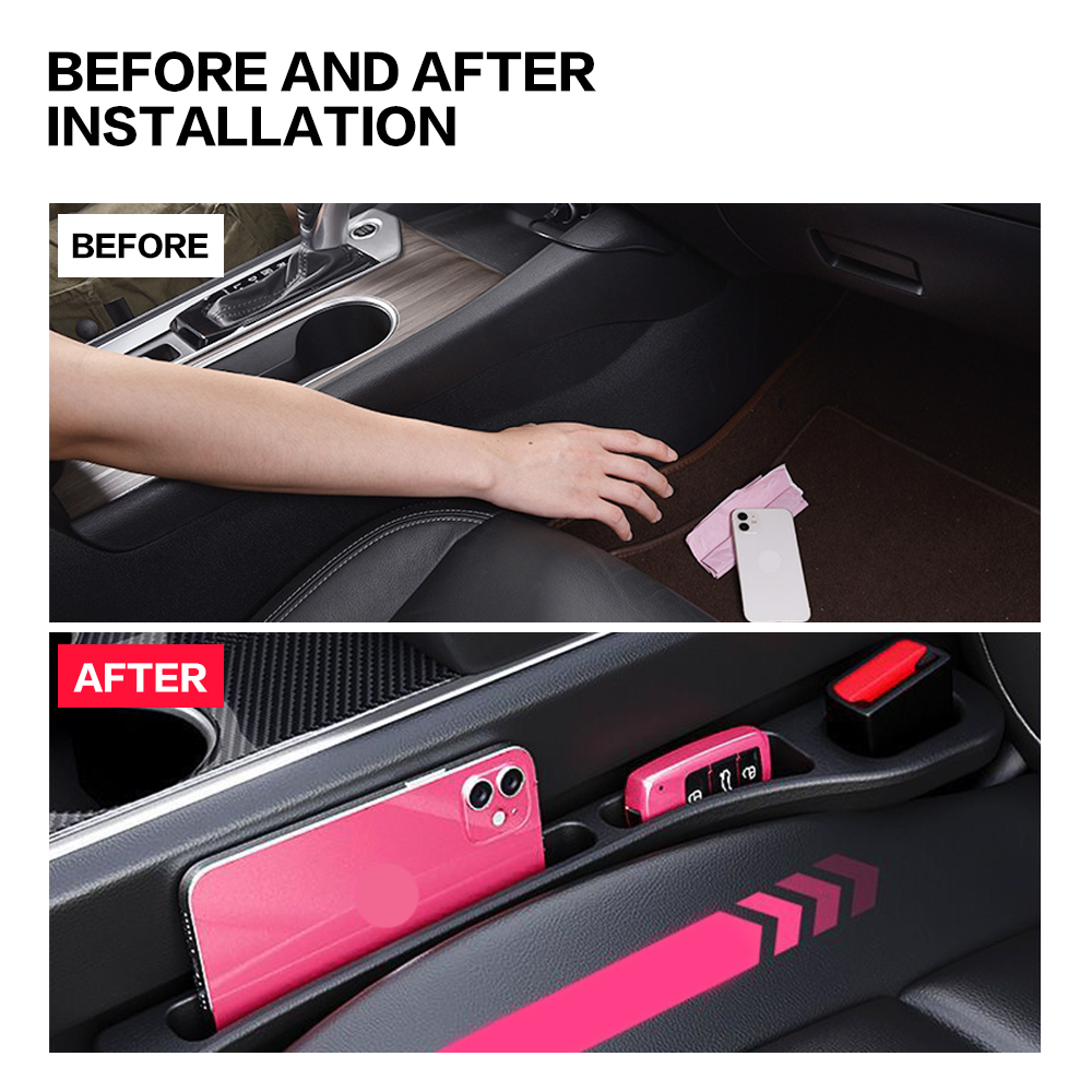 2X 車のシート隙間埋め具 シート間の隙間用インテリア装飾ア - Tech Car Accessories のレビューと価格
