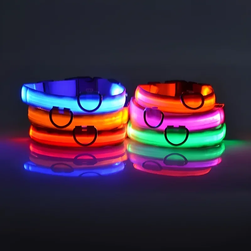 犬用首輪 ナイロン製 LEDナイトセーフティ フラッシュライ - Tech Dog Accessories のレビューと価格