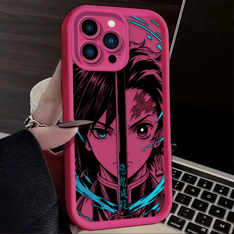 鬼滅の刃 ハーフフェイス アニメ スマホケース iPhone - Tech Accessories Apple のレビューと価格