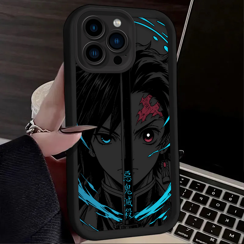 鬼滅の刃 ハーフフェイス アニメ スマホケース iPhone - Tech Accessories Apple のレビューと価格