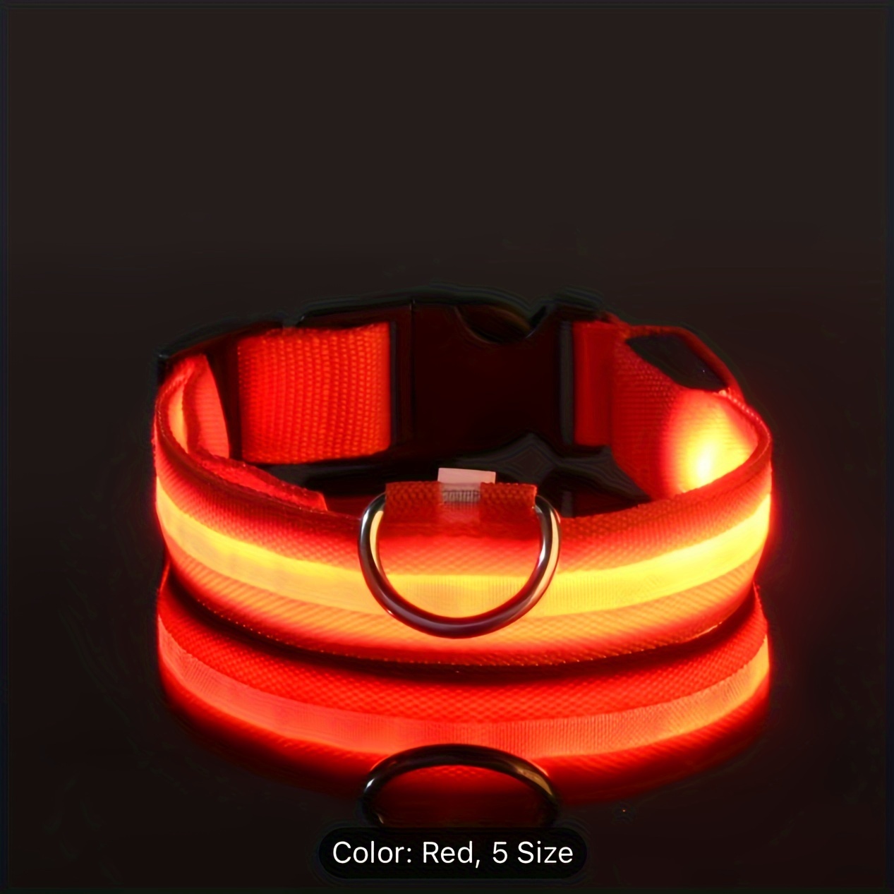 夜間の安全のための反射 LED 犬用首輪 - 耐久性、幾何学 - Tech Dog Accessories のレビューと価格