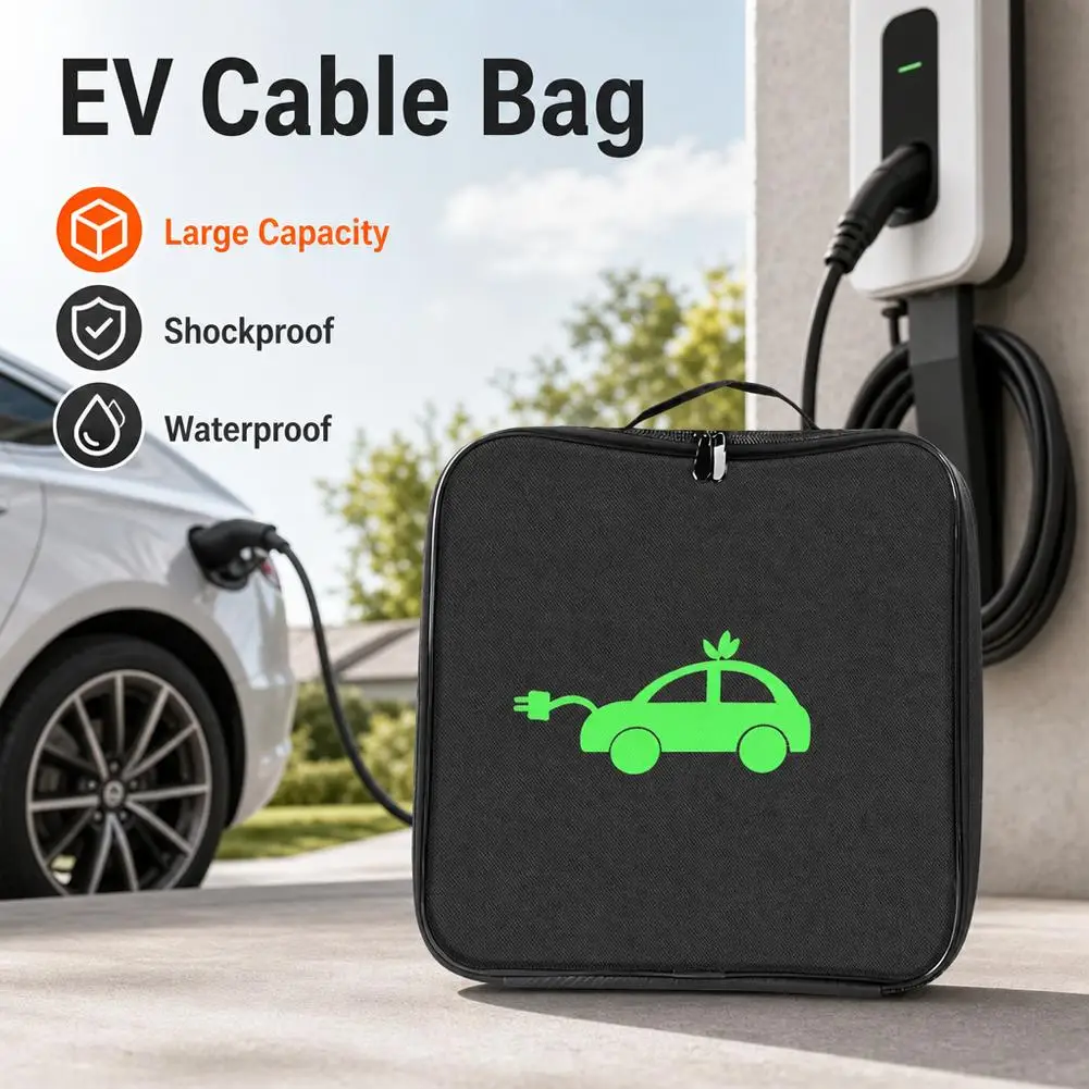 新しい車の充電器収納袋車の収納袋ジャンパーケーブルバッグケー - Cable Organizer Bag のレビューと価格